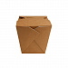 Коробочка лапша  Wok box 700  мл  квадратная  одноразовая крафт картон  CPS(kr)-700